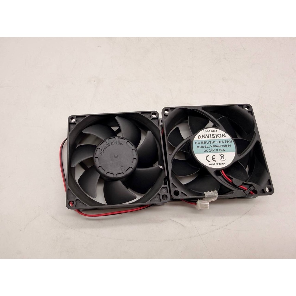 ANVISION DC Brushless Fan Model YDM8025B24 DC 24V 0.20A 2 fans - Picture 3 of 3